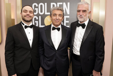 Peter Lanzani, Ricardo Darin y Luis Moreno Ocampo en la ceremonia de los Globos de Oro representando a Argentina, 1985. Peter Lanzani, Ricardo Darin y Luis Moreno Ocampo en la ceremonia de los Globos de Oro representando a Argentina, 1985.