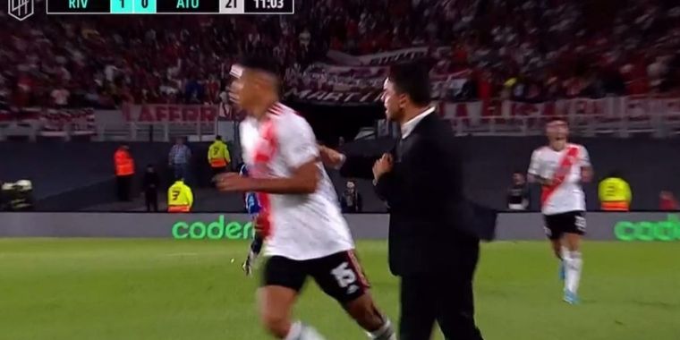 Gallardo explotó tras un error de Marcelo Herrera previo a sufrir el empate de Atlético Tucumán ante River.