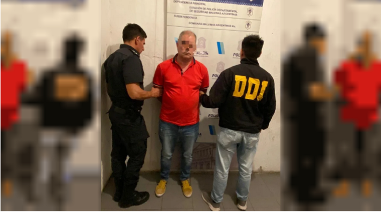 Uno de los detenidos. Foto: NA