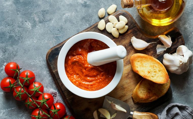 Salsa romesco Una deliciosa salsa a base de pimientos que no podés dejar de probar. Foto: Shutterstock