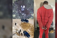 Uno de los menores detenidos tras la intensa persecución y los rastrillajes de drones en el Campo Papa.&nbsp;