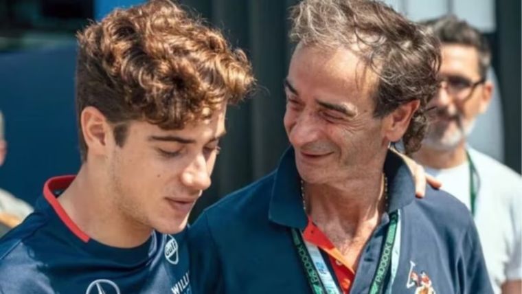 Franco Colapinto junto a su padre, Aníbal