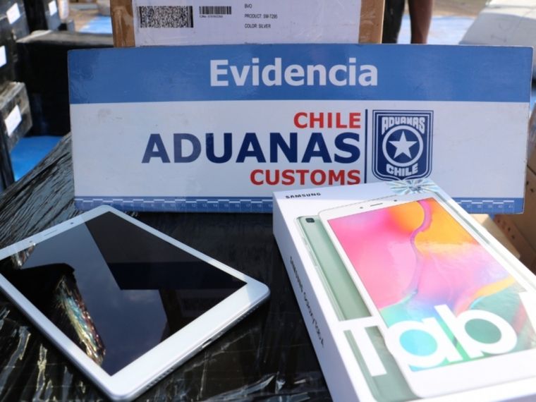 Los teléfonos hallados Foto: Los Andes Online