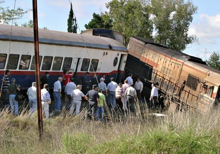 Primeras imágenes luego del accidente Foto: NA