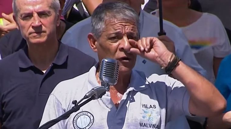 Argüello fue el primero de la CGT en abrir el acto. Argüello fue el primero de la CGT en abrir el acto.