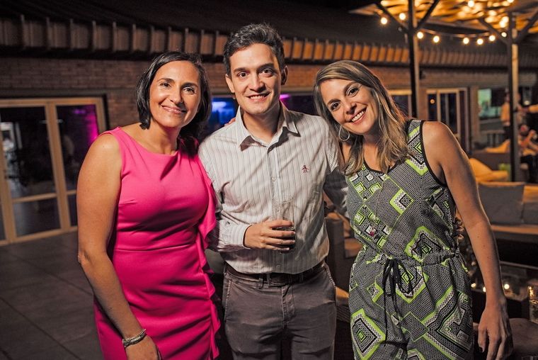 Virginia Sauma, Facundo Bastías y Angie Salas.