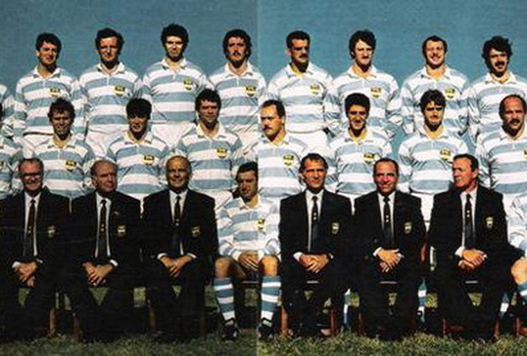 La foto de Los Pumas en el Mundial del 87.