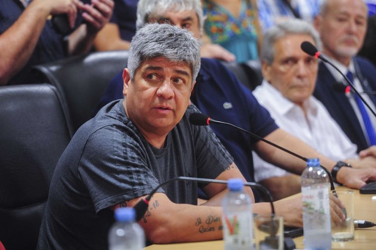 Pablo Moyano aseguró que en los próximos días la CGT va a anunciar “un paro general o una gran marcha” Foto: Télam