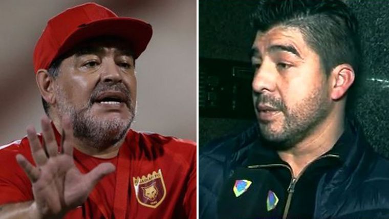 Diego Maradona y Chino Maradona