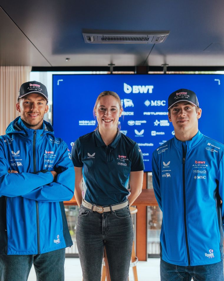 El cambio físico de Franco Colapinto en la previa del GP de Países Bajos de la Fórmula 1. Foto: @Alpine