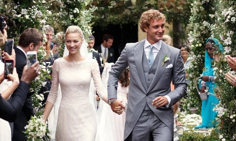 La boda de Pierre Casiraghi y Beatrice.
