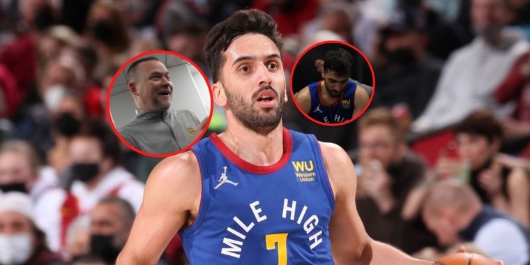 Campazzo no estuvo muy contento con el reconocimiento y sus seguidores, mucho menos.