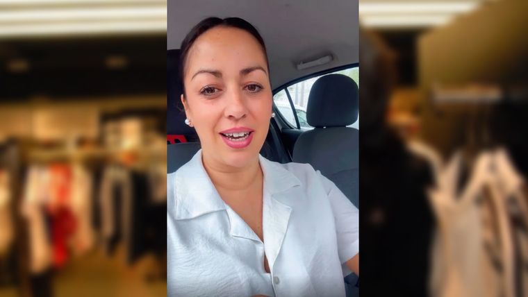 La mujer mendocina recordó el significado de una cadena de valores tras un episodio que vivió en la calle Las Heras.