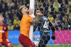 El duro golpe de Icardi contra el poste. Foto: Redes Sociales El duro golpe de Icardi contra el poste. Foto: Redes Sociales