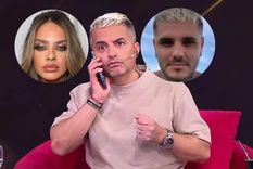 Todos se quedaron shockeados con la información sobre María Eugenia Suárez y Mauro Icardi que le dieron a Ángel de Brito. Foto: Instagram Sangrejaponesa/ Captura de pantalla Youtube América TV/ Instagram Mauroicardi.