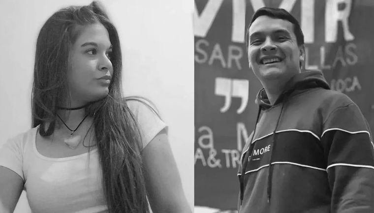 Fiama Schneider (25) y Gianfranco Segovia (28) eran oriundos de Entre Ríos Foto: NA