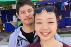 Imagen de archivo de Nicolás Zepeda y Narumi Kurosaki, publicada en redes sociales, durante su juicio en Francia. Imagen de archivo de Nicolás Zepeda y Narumi Kurosaki, publicada en redes sociales, durante su juicio en Francia.