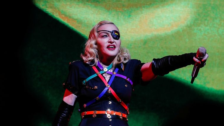 La cantante Madonna durante el concierto Pride Island 2019 en Nueva York, EE.UU., el 30 de junio de 2019.