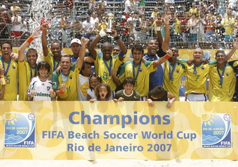 Brasil, campeón de fútbol playa Foto: EFE