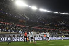 Messi y Di María en el Monumental Foto: River Plate