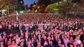 Miles de personas asistieron al acto por el reclamo de los secuestrados por Hamás