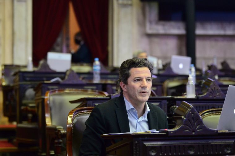 El diputado del PRO Luciano Laspina, rechazó el impuesto a la riqueza. Foto: Cámara de Diputados de la Nación.