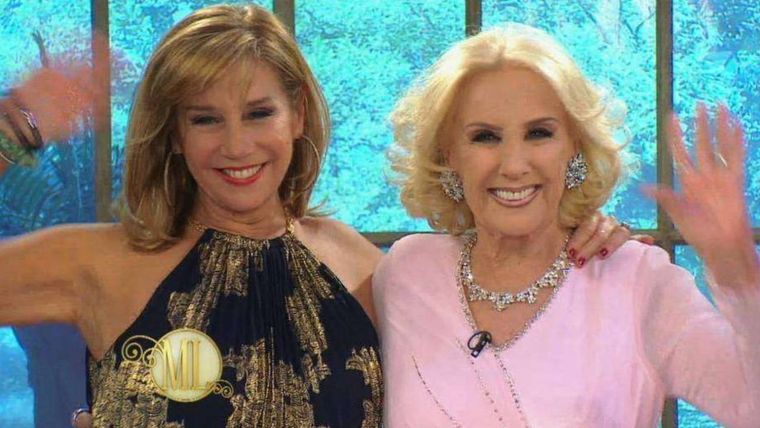 Mirtha Legrand y Marcela Tinayre, madre e hija luchan por el rating Foto: Captura TV