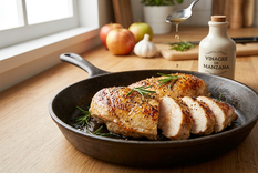 La pechuga quedará bien jugosa. Fuente: IA Gemini.