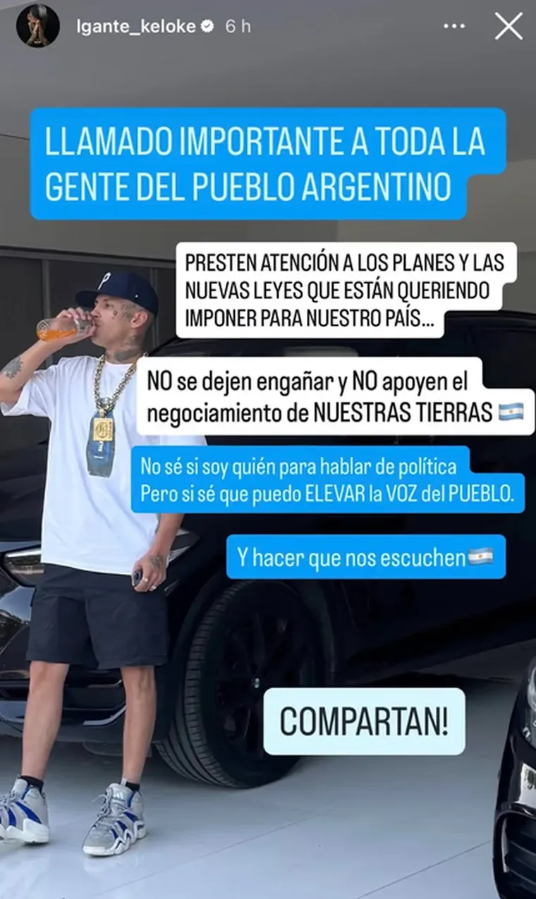 La historia de L-Gante por la ley de inviolabilidad La historia de L-Gante por la ley de inviolabilidad
