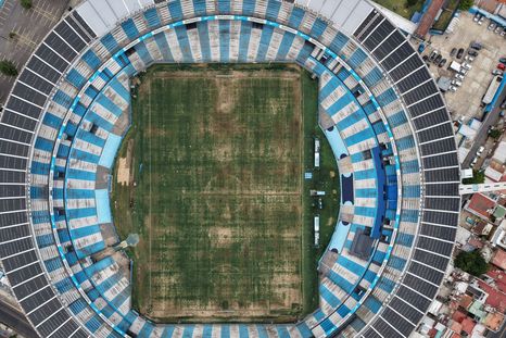 Deplorable: así está el Cilindro de Avellaneda antes del Racing-Central. Deplorable: así está el Cilindro de Avellaneda antes del Racing-Central.