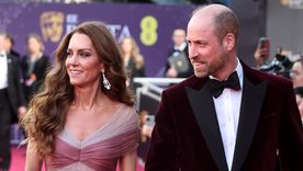 La princesa Kate Middleton y el príncipe Guillermo de Gales en los premios BAFTA.