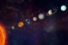 El espectacular desfile de 7 planetas que se ve en el cielo esta semana por última vez hasta 2040. Foto: BBC