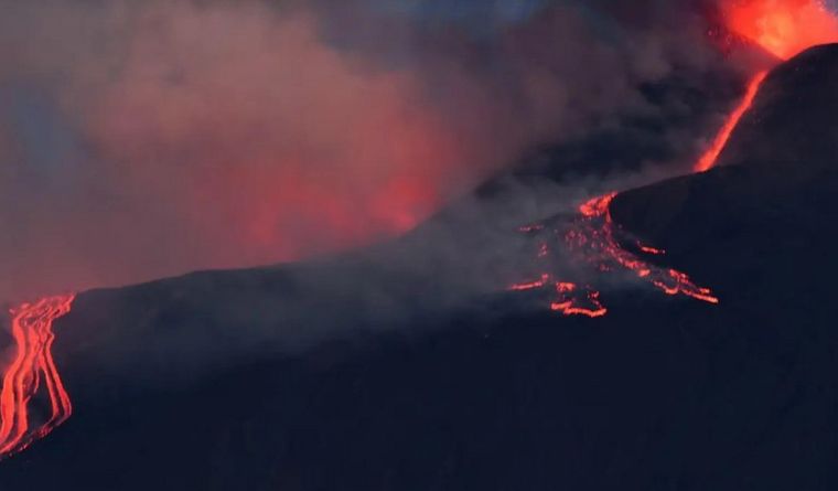 El volcán Kilauea entra en erupción nuevamente en Hawái. Foto: Efe.