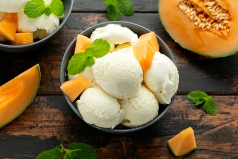 Helado casero de melón: receta rápida con fruta natural. Helado casero de melón: receta rápida con fruta natural.