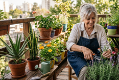 Cuidar las plantas tiene beneficios para la salud. Fuente: IA Gemini.