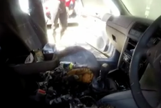 exploto otro iphone 7 y causo un tremendo dano en el auto