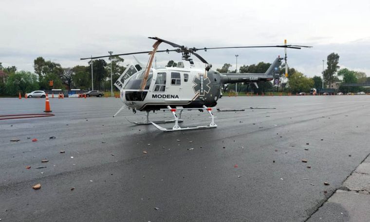 La nave sufrió destrozos Foto: Télam