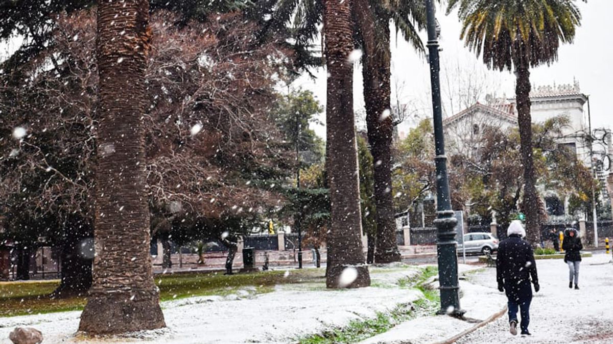Cuándo fue la última vez que cayó nieve en el Gran Mendoza