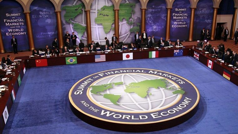 La primera cumbre de líderes del G20 que se organizó en Washington, Estados Unidos, en noviembre de 2008. Foto: Prensa G20