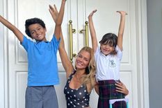 Vanina Escudero sorprendió al mostrar las lujosas mochilas que sus hijos llevan al colegio La bailarina volvió a la Argentina y celebró el comienzo de clases de Joaquina y Benicio Foto: @vaninaescudero