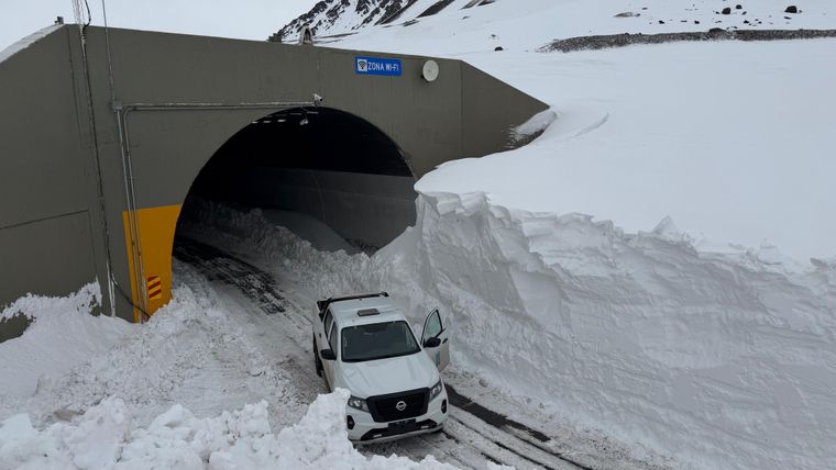Así está actualmente el túnel internacional Cristo Redentor