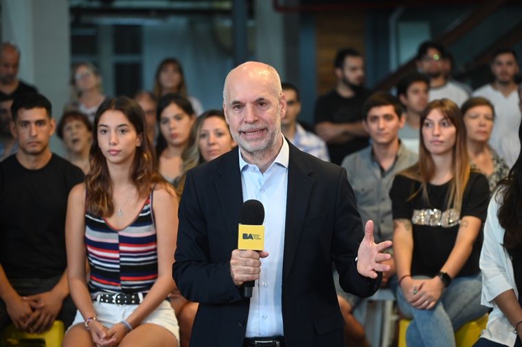 Larreta empezó a hablar como precandidato a presidente y prometió bajar la inflación Foto: Prensa Ciudad de Buenos Aires