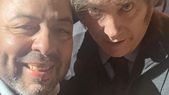 Lalo Creus y el presidente Milei. El matancero cree que hay en ciernes un golpe de mercado.