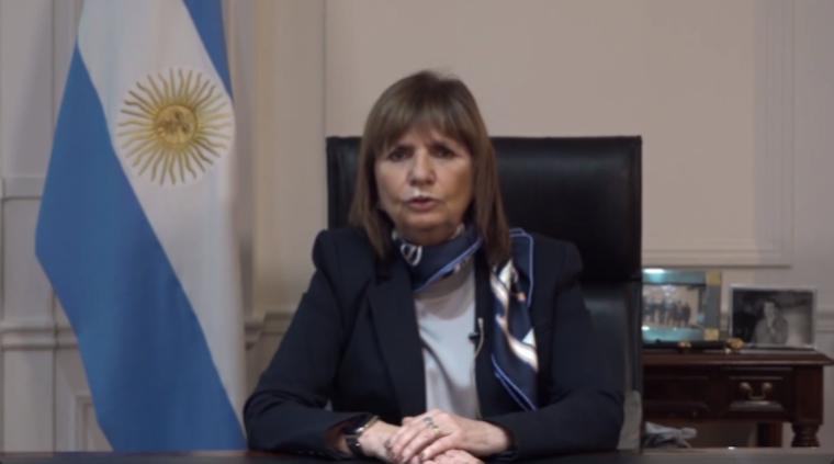 Patricia Bullrich celebró la captura de Pequeño J en Perú, pero sin mencionar a la Policía Bonaerense.