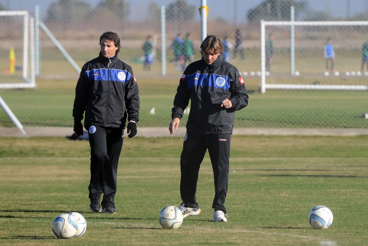 Mariano Toedtli, en su etapa como ayudante de campo de Gabriel Heinze.&nbsp;