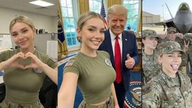 Jessica Foster, la fan de Donald Trump no existe: fue creada con inteligencia artificial. Foto Instagram