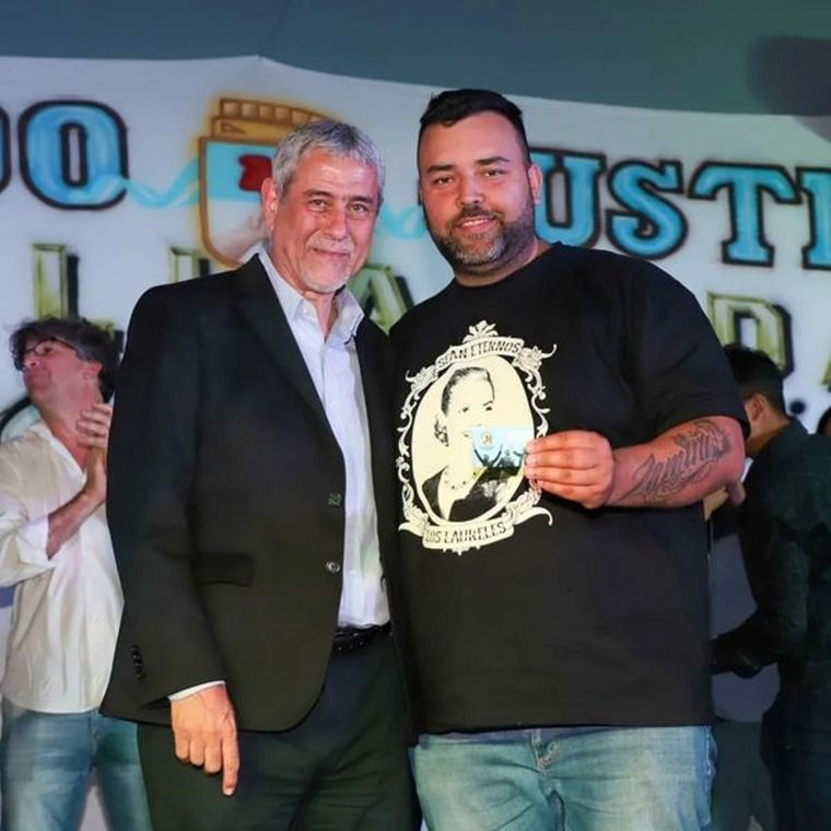El intendente de Avellaneda, Jorge Ferraresi, junto al empresario Gastón Mora Nievas