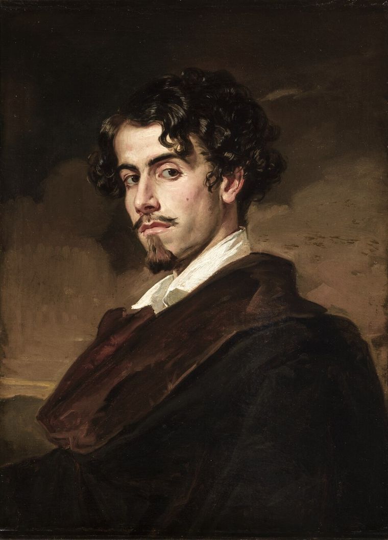 Gustavo Adolfo Bécquer: cuadro pintado por su hermano Valeriano. Gustavo Adolfo Bécquer: cuadro pintado por su hermano Valeriano.