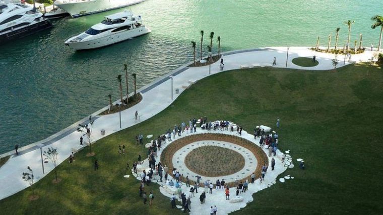 Miami Circle es un lugar indígena de 2.700 años de antigüedad que ha sido llamado el Stonehenge de Estados Unidos. Foto: Getty Images