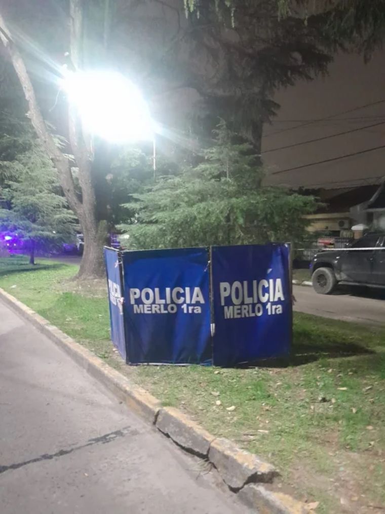 Escena del robo y homicidio Foto: NA